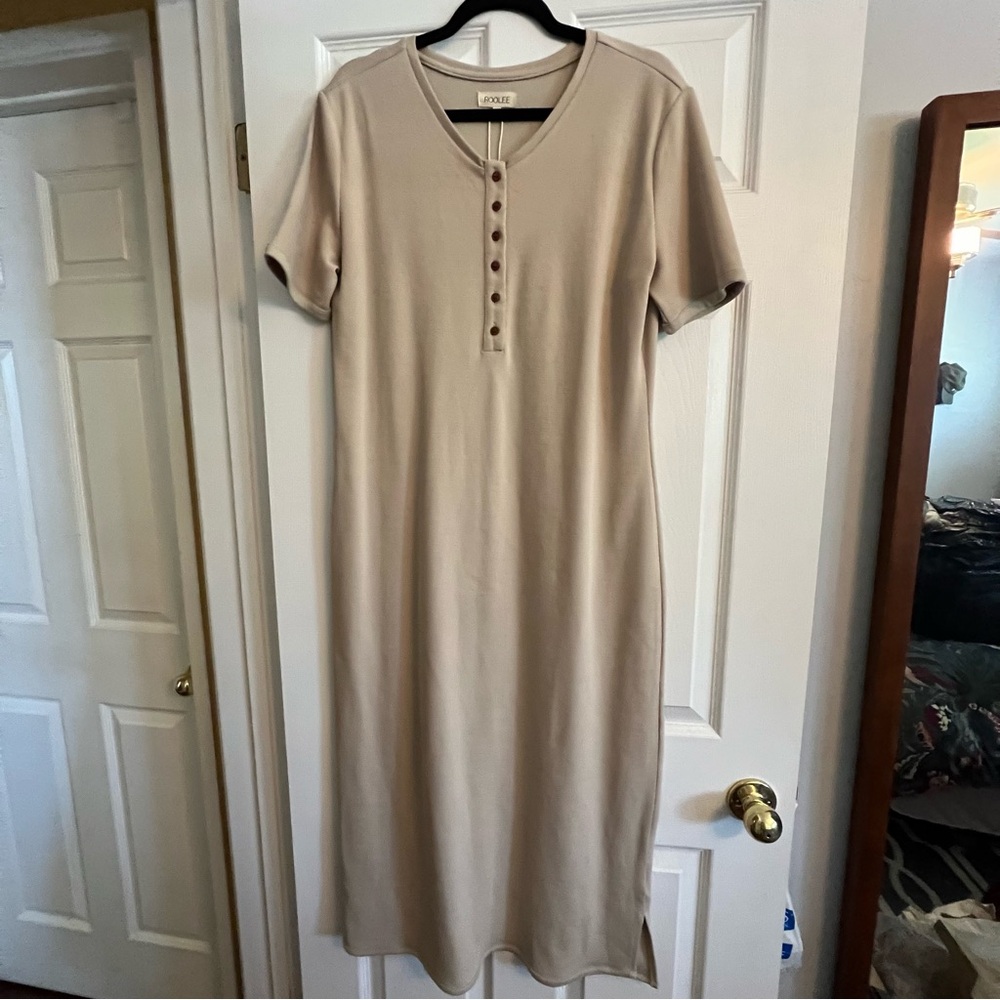Roolee Beige Maxi Dress